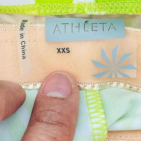 Athleta Kokomo Halter Swim Sport Dress XXS Green Floral Print Bra Insert - Picture 12 of 16